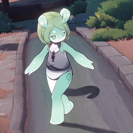 27462-1881818239-full body, 1girl, melusine, (green skin_1.3), walking, smiling, forest__.png